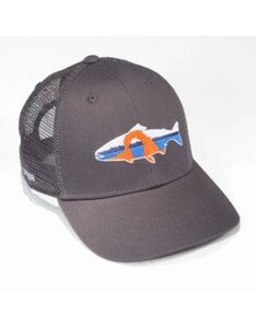 RepYourWater Utah Delicate Arch Mesh Back Hat in Charcoal and White